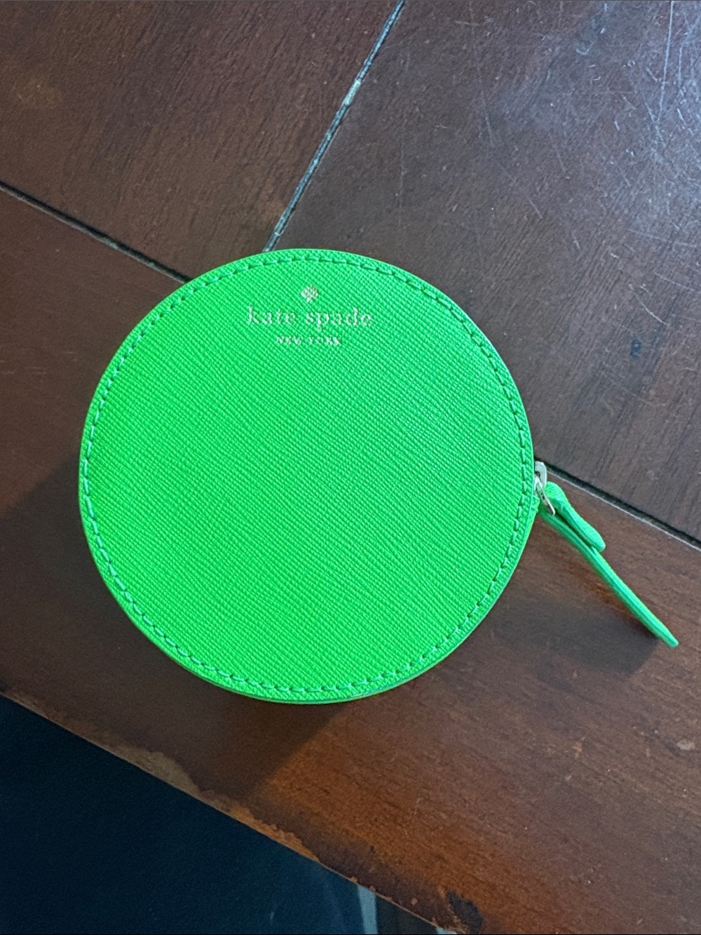 Kate Spade NWOT novelty Watermelon zippy Coin Purse w black jewels for seeds. - Picture 4 of 6